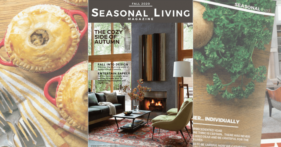 The cover of Seasonal Living Magazine, FALL 2020