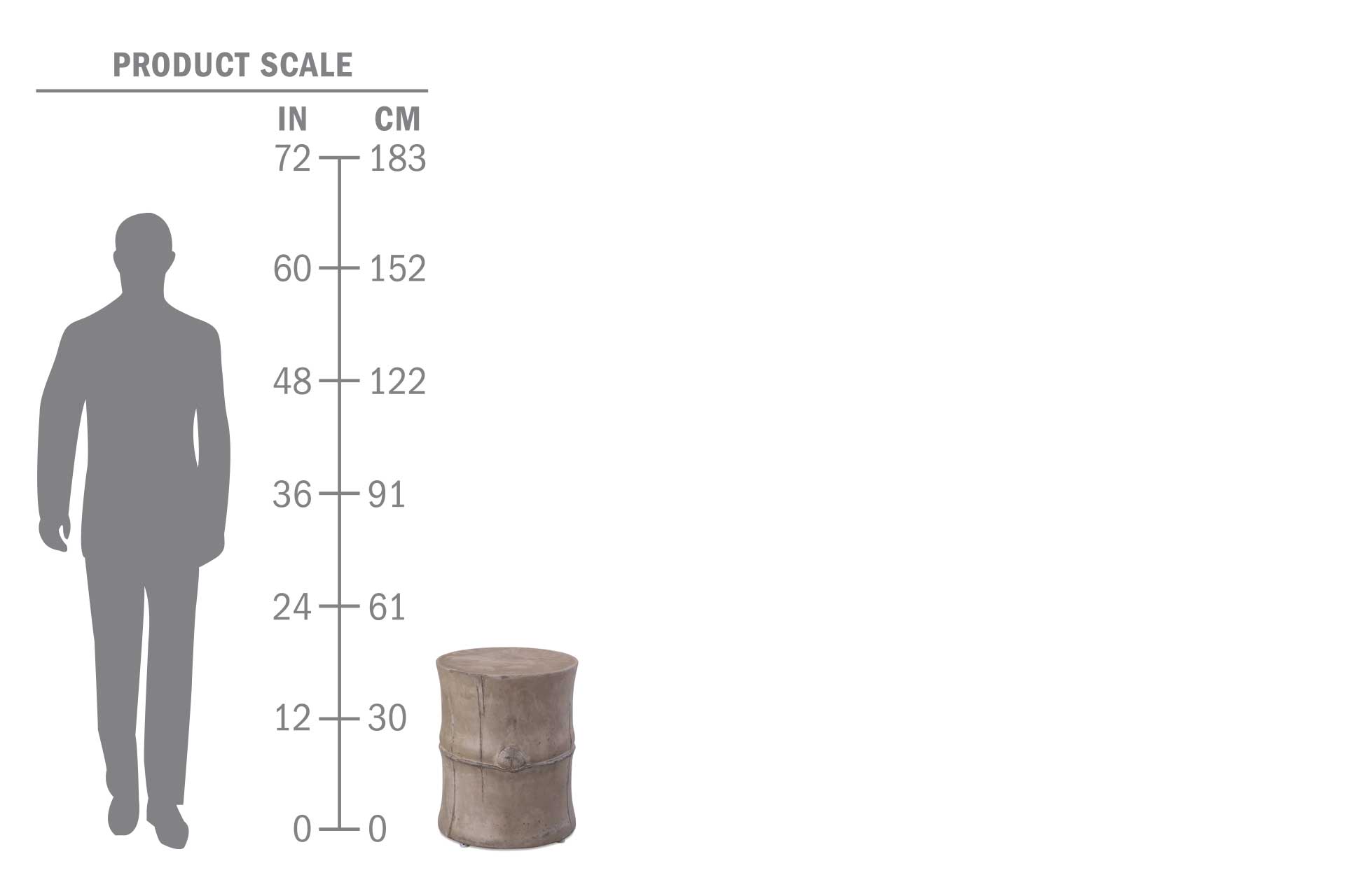 perp bamboo stool 501FT045P2G scale human