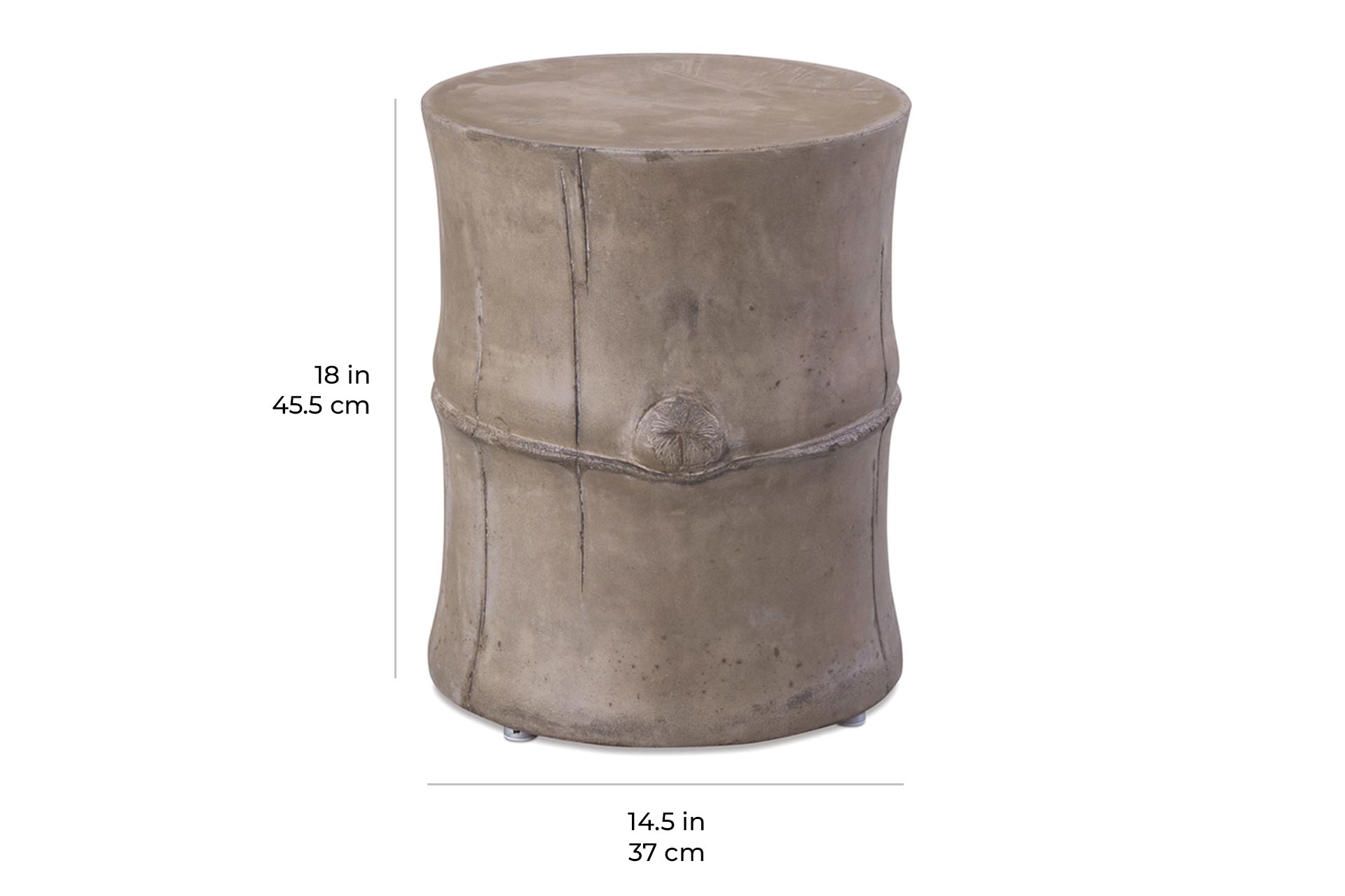perp bamboo stool 501FT045P2 scale dims