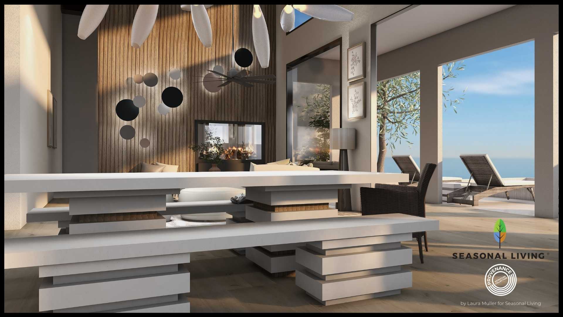 SL P 17 Blog The MEDITATION dining table from the Provenance Collection by Laura Muller for Seasonal Living, best new indoor/outdoor furniture collection 2021