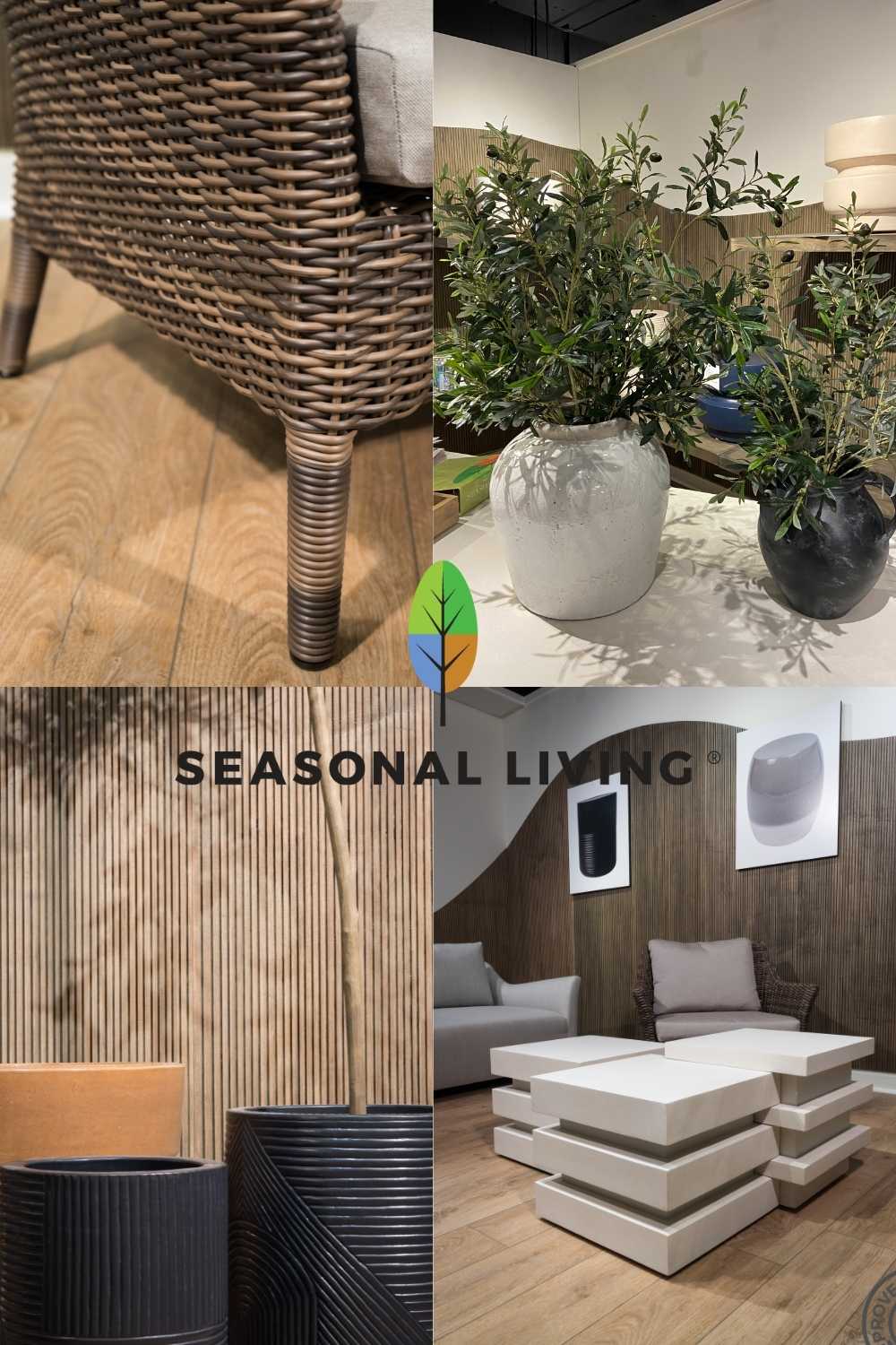 The materials used in Seasonal Living's Provenance Signature Collection by Laura Muller