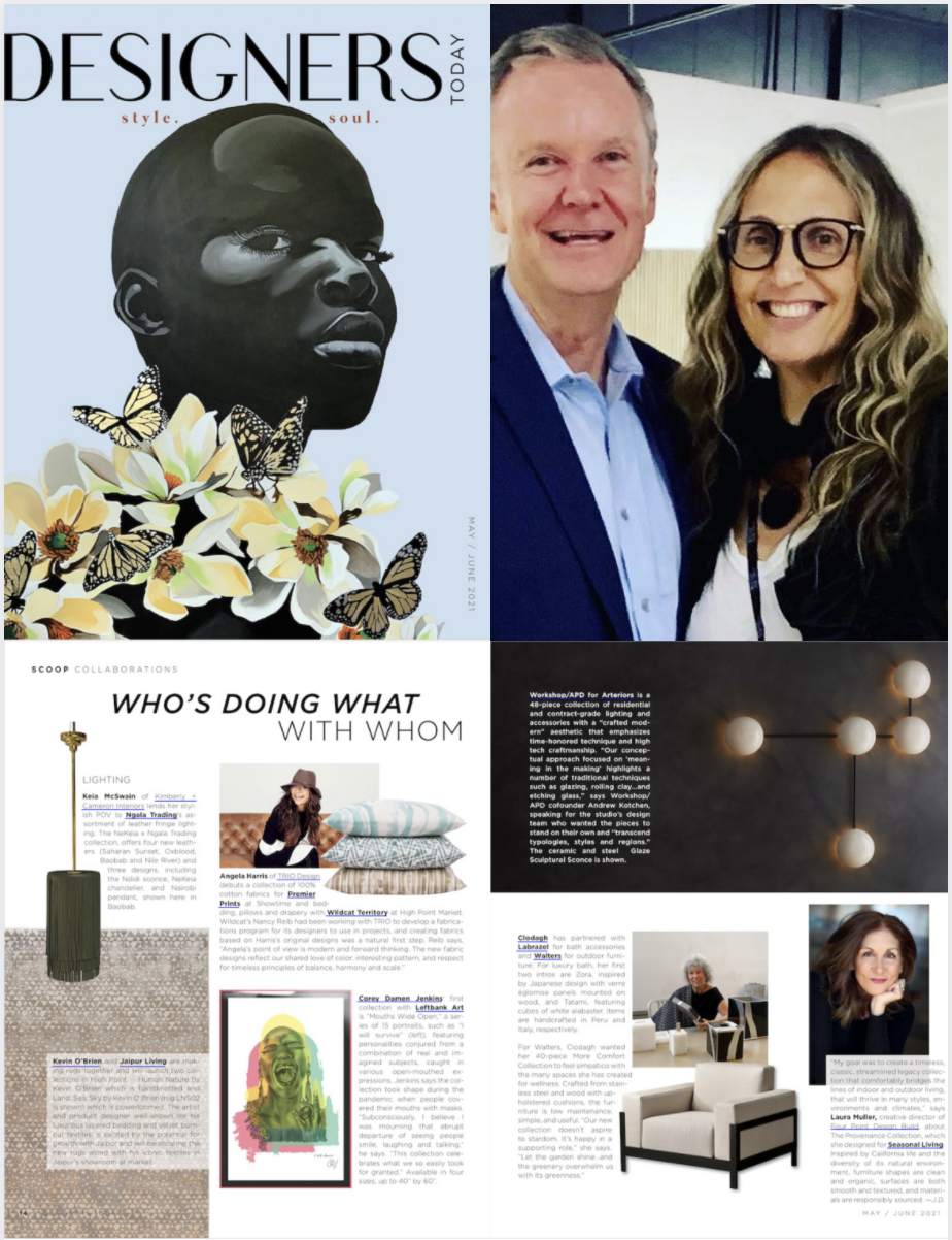 Editor in Chief of Designers Today magazine, Jane Dagmi, visits the Seasonal Living showroom at HPMKT