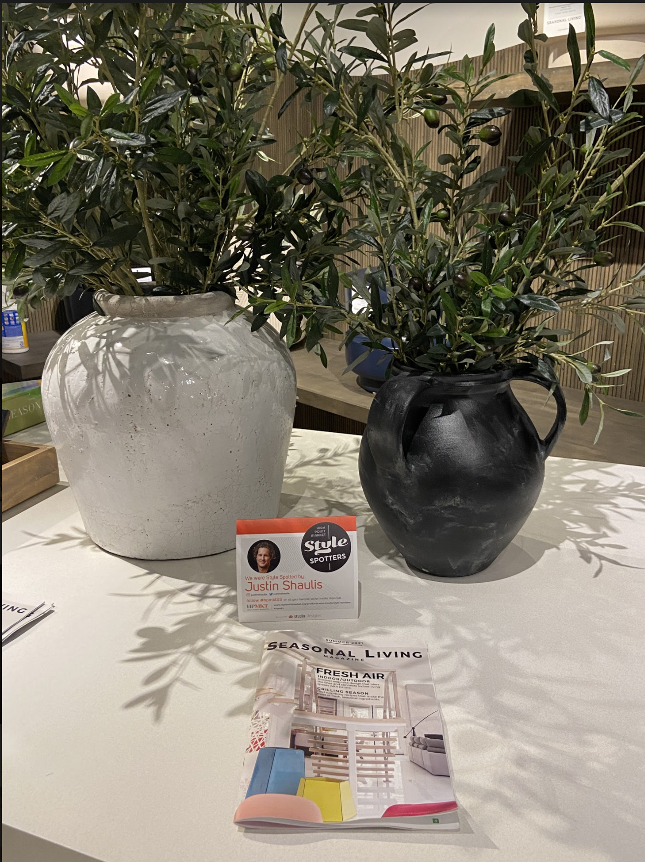 Seasonal Living Magazine on the Meditation Rectangular Table by Seasonal Living