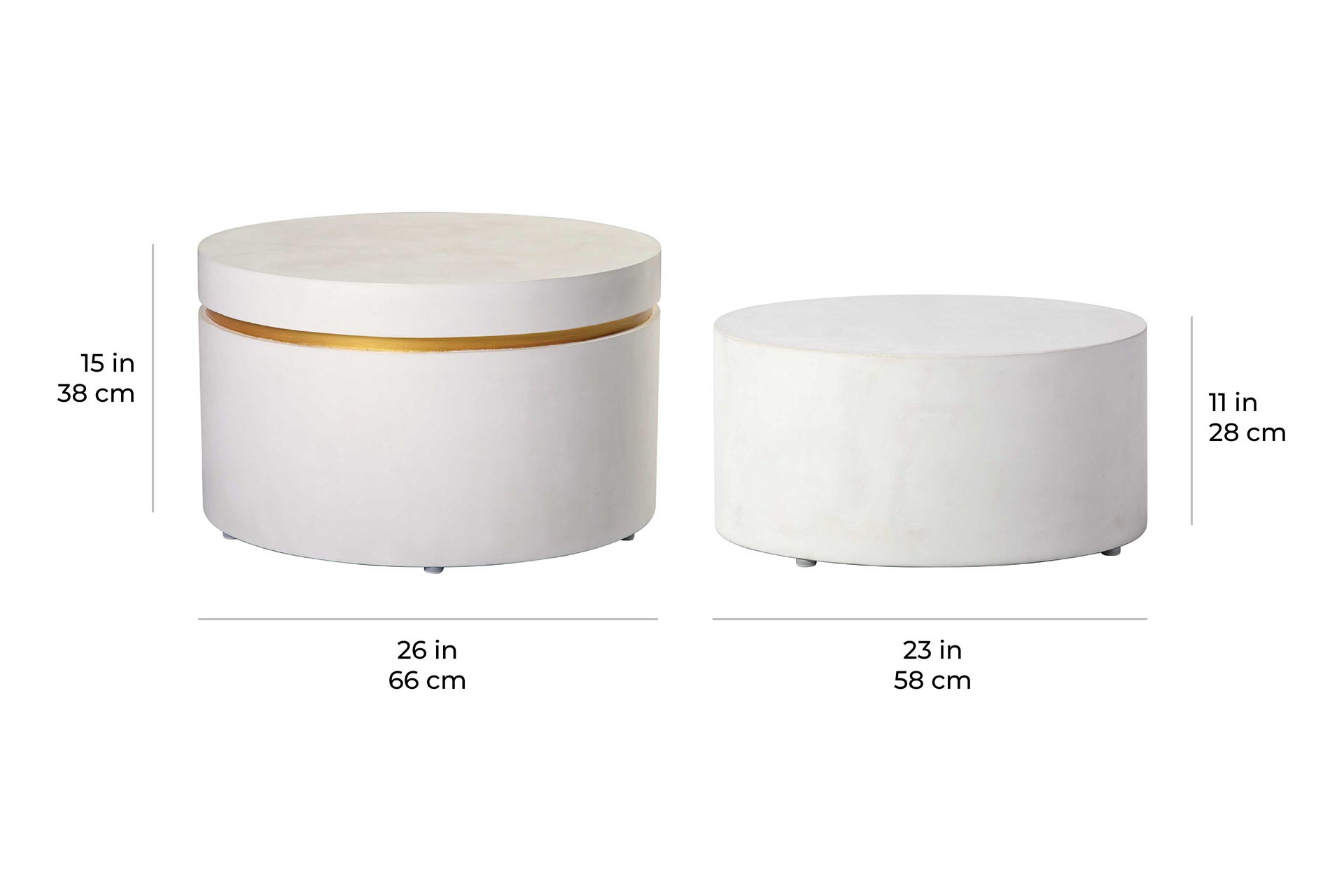 perp joy serendipity ring accent table set scale dimensions